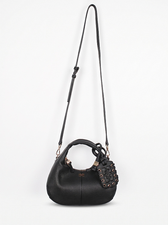 Женская сумка Ganni Hobo Bag черная Ganni фото 8