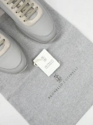 Мужские кроссовки Brunello Cucinelli Urban серые — фирменный пыльник Brunello Cucinelli