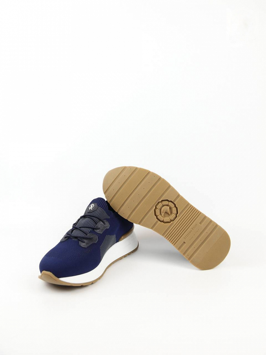 Мужские текстильные кроссовки Stefano Ricci темно-синие Stefano Ricci фото 8