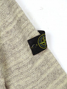 Мужской джемпер Stone Island бежевый, шерсть/полиамид — фирменный патч Stone island