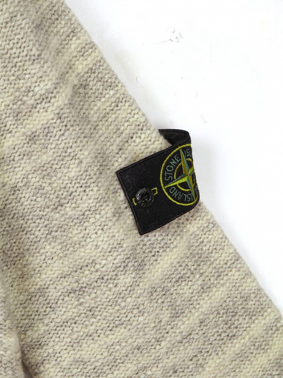 Мужской джемпер Stone Island бежевый, шерсть/полиамид Stone Island фото 5