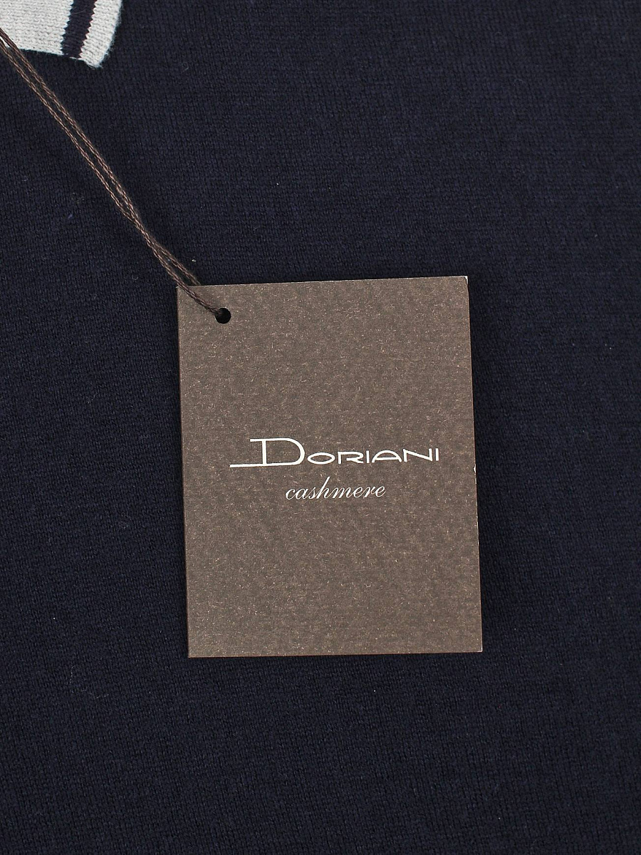Мужское поло Doriani темно-синее, хлопок Doriani фото 8