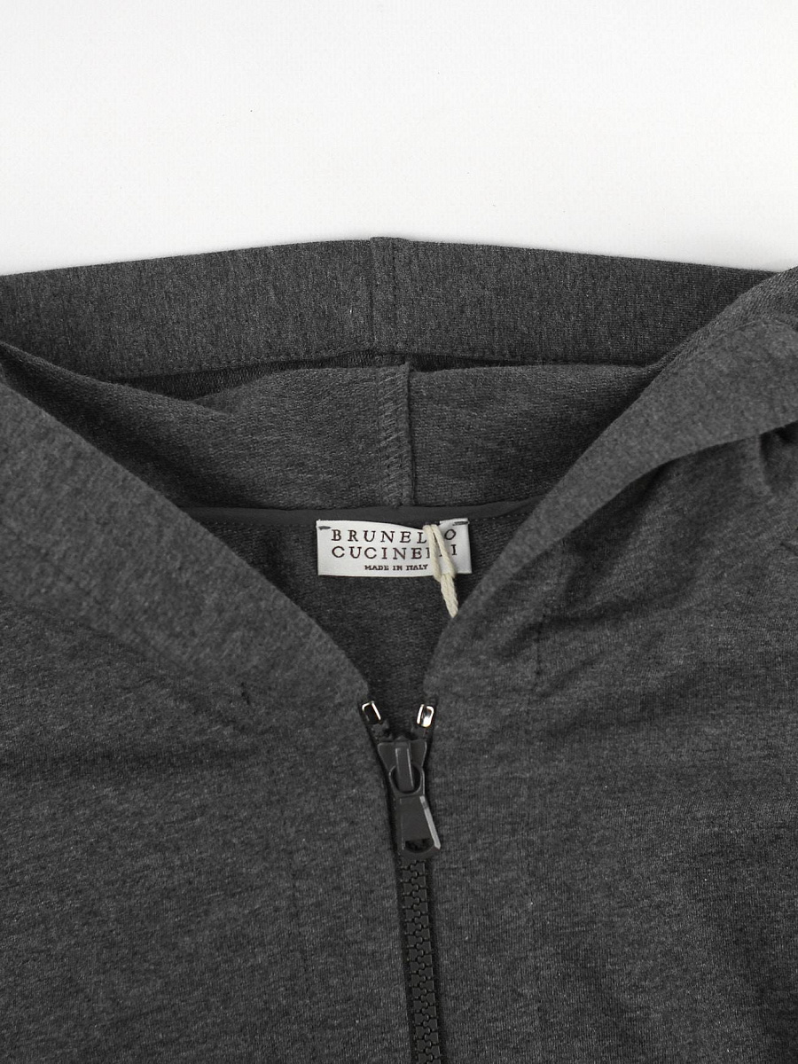 Спортивный костюм женский Brunello Cucinelli графитовый из эластичного хлопка Brunello Cucinelli фото 3