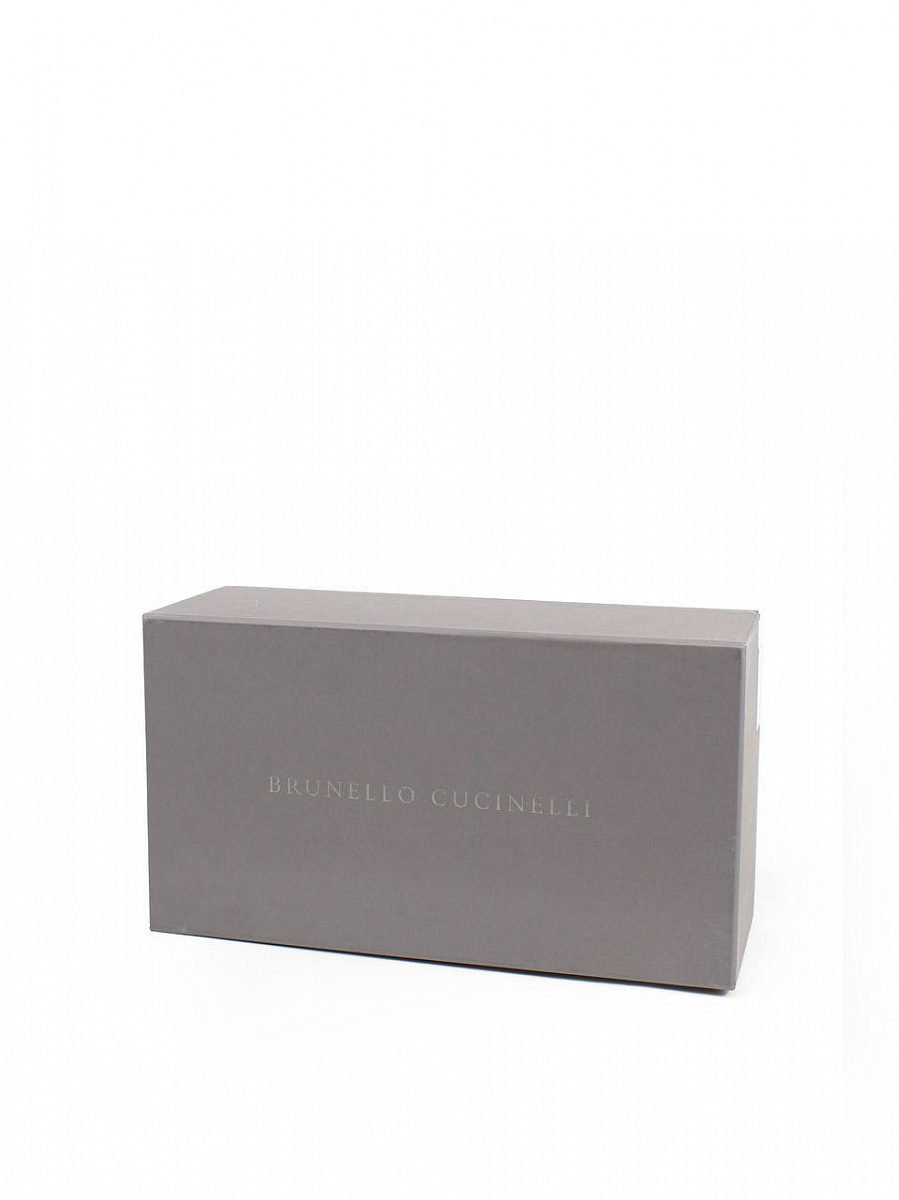 Мужские кроссовки Brunello Cucinelli Outdoor коричневые, шерсть/кожа — фирменная коробка Brunello Cucinelli