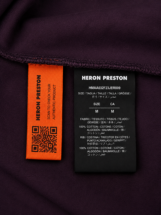 Мужская футболка Heron Preston «HP Wing» фиолетовая из хлопка Heron Preston фото 6