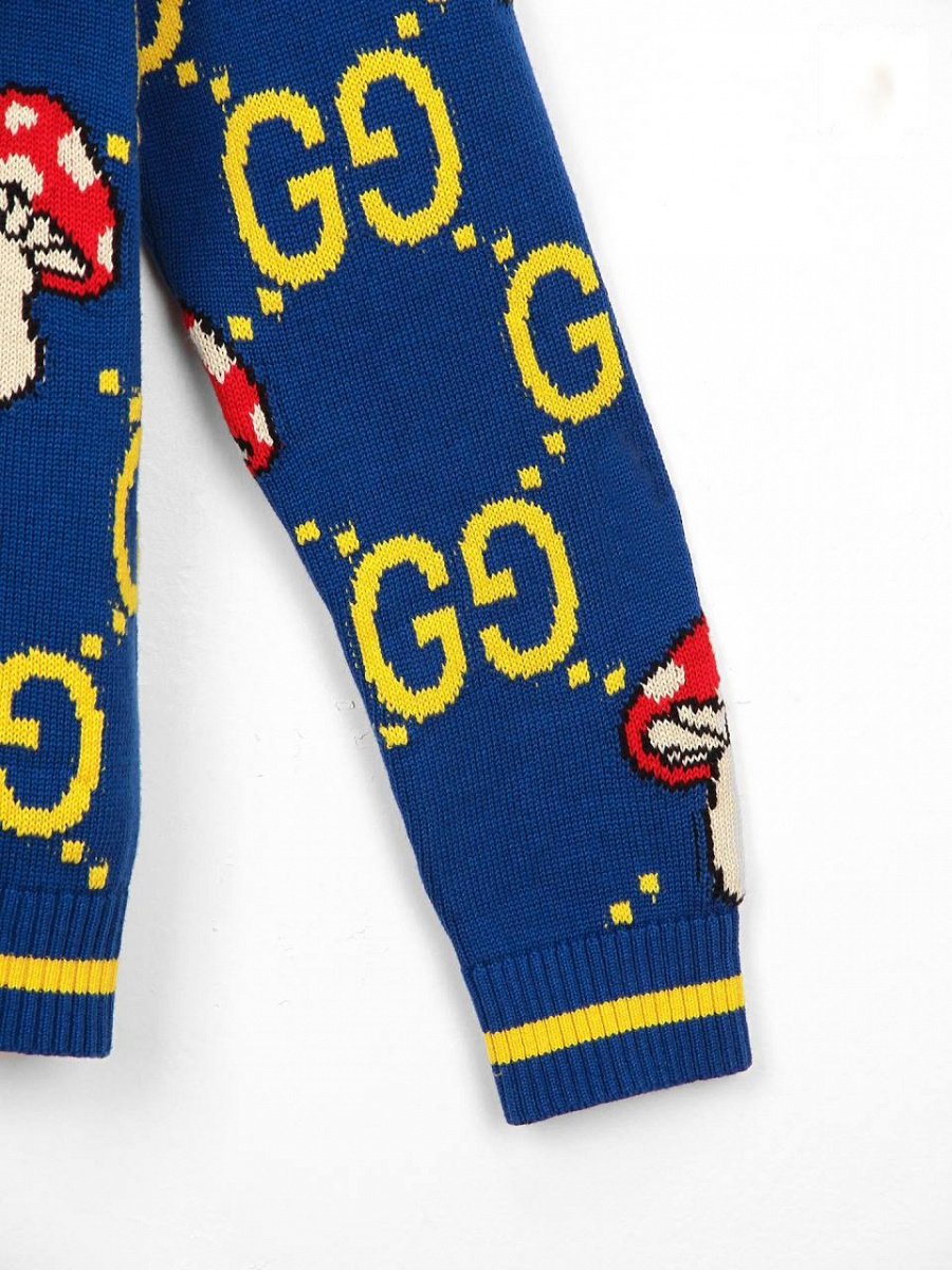 Мужской джемпер Gucci с орнаментом GG, хлопок/шерсть Gucci фото 6