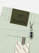 Мужские брюки чинос Portofino Jeans мятные — фирменный патч