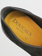 Мужские туфли дерби Doucal's коричневые, замша — фирменная стелька Doucal's
