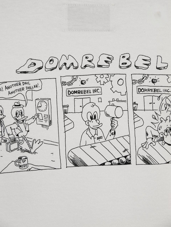 Мужская футболка Domrebel молочная, хлопок Domrebel фото 3