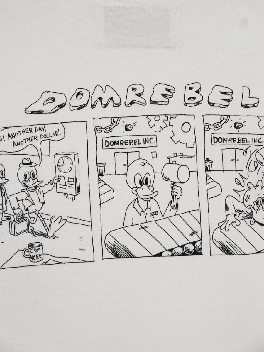 Мужская футболка Domrebel молочная, хлопок Domrebel фото 3