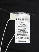 Мужская футболка Domrebel черная, хлопок — бирка с составом и уходом