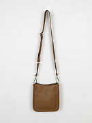 Сумка женская Prada Mini Shoulder Bag карамельная кожаная — вид сзади