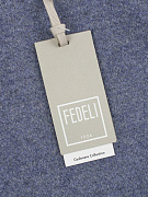 Мужской джемпер Fedeli синий, кашемир — фирменная бирка Fedeli