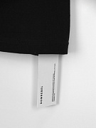 Мужская футболка Domrebel черная, хлопок — фирменная бирка DOMREBEL