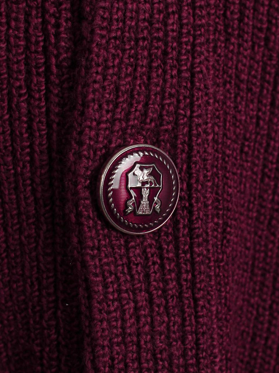 Мужской кардиган Brunello Cucinelli бургунди, хлопок Brunello Cucinelli фото 3