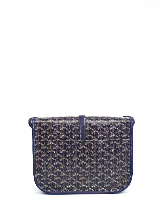 Сумка Goyard Belvedere MM темно-синяя, кожа Goyard фото 3