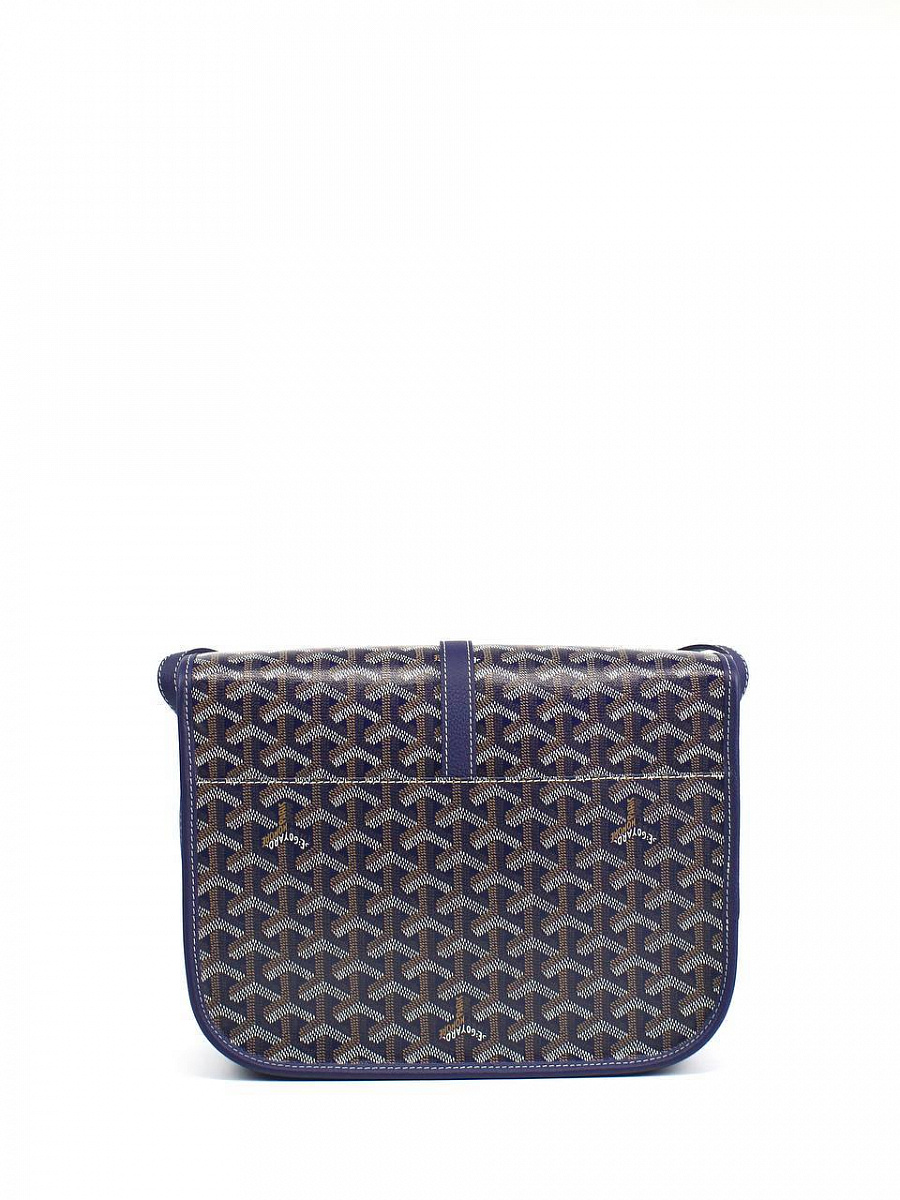 Сумка Goyard Belvedere MM темно-синяя, кожа Goyard фото 3