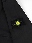 Мужская толстовка Stone черно-серая с капюшоном, хлопок Stone Island фото 5