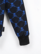 Мужской спортивный костюм Philipp Plein черный/темно-синий, хлопок Philipp Plein фото 5