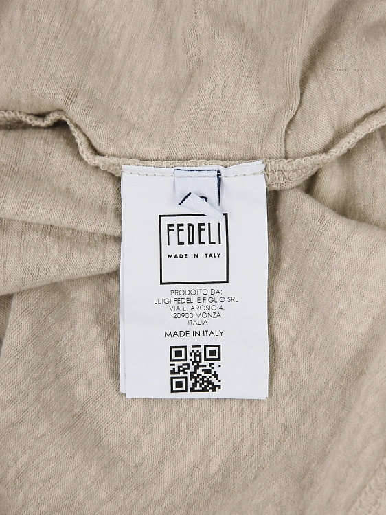 Мужская футболка Fedeli бежевая, хлопок/эластан Fedeli фото 6