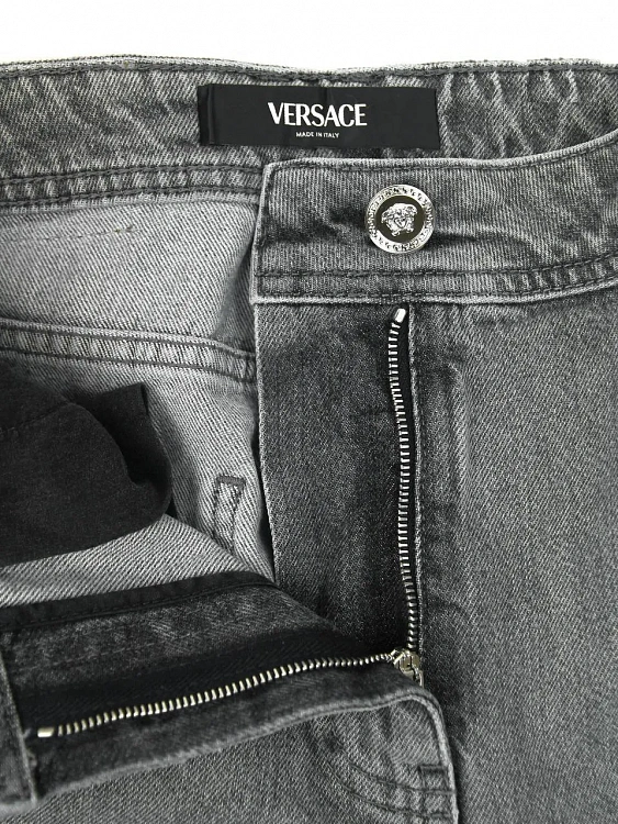 Женские джинсы Versace серые прямые Versace фото 6