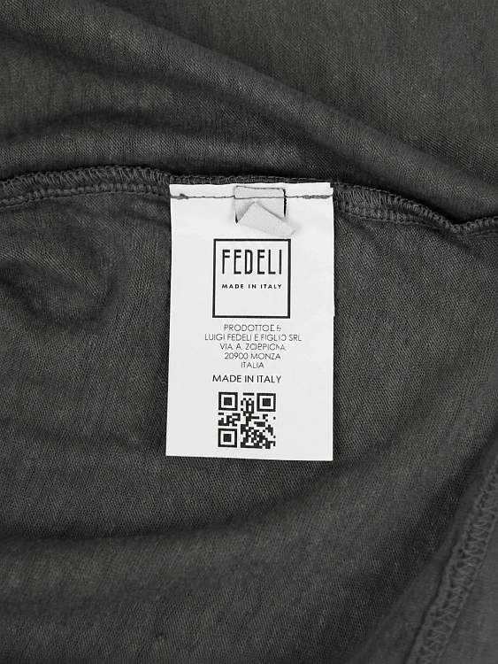 Мужская футболка Fedeli серая, хлопок/эластан Fedeli фото 7