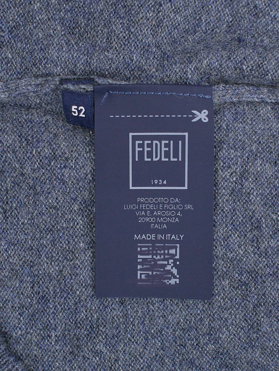 Мужской джемпер Fedeli синий, кашемир Fedeli фото 7