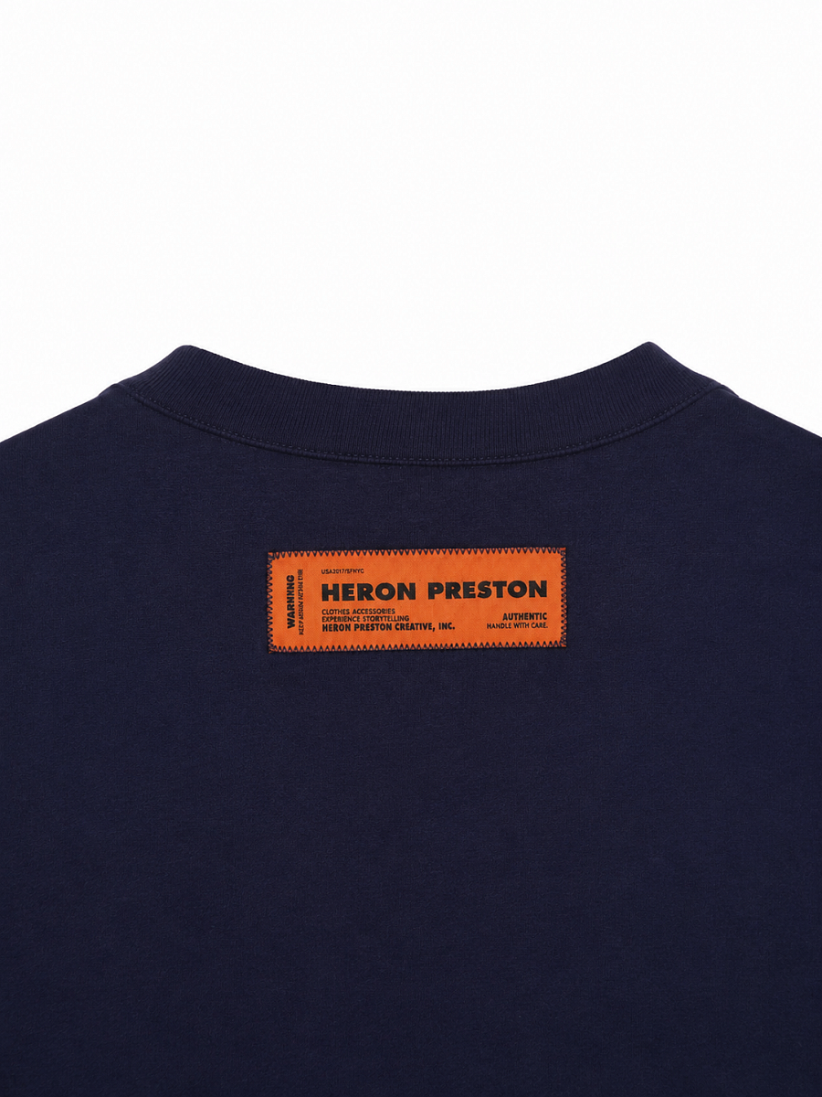Мужская футболка Heron Preston "HPNY" темно-синяя из хлопка Heron Preston фото 4