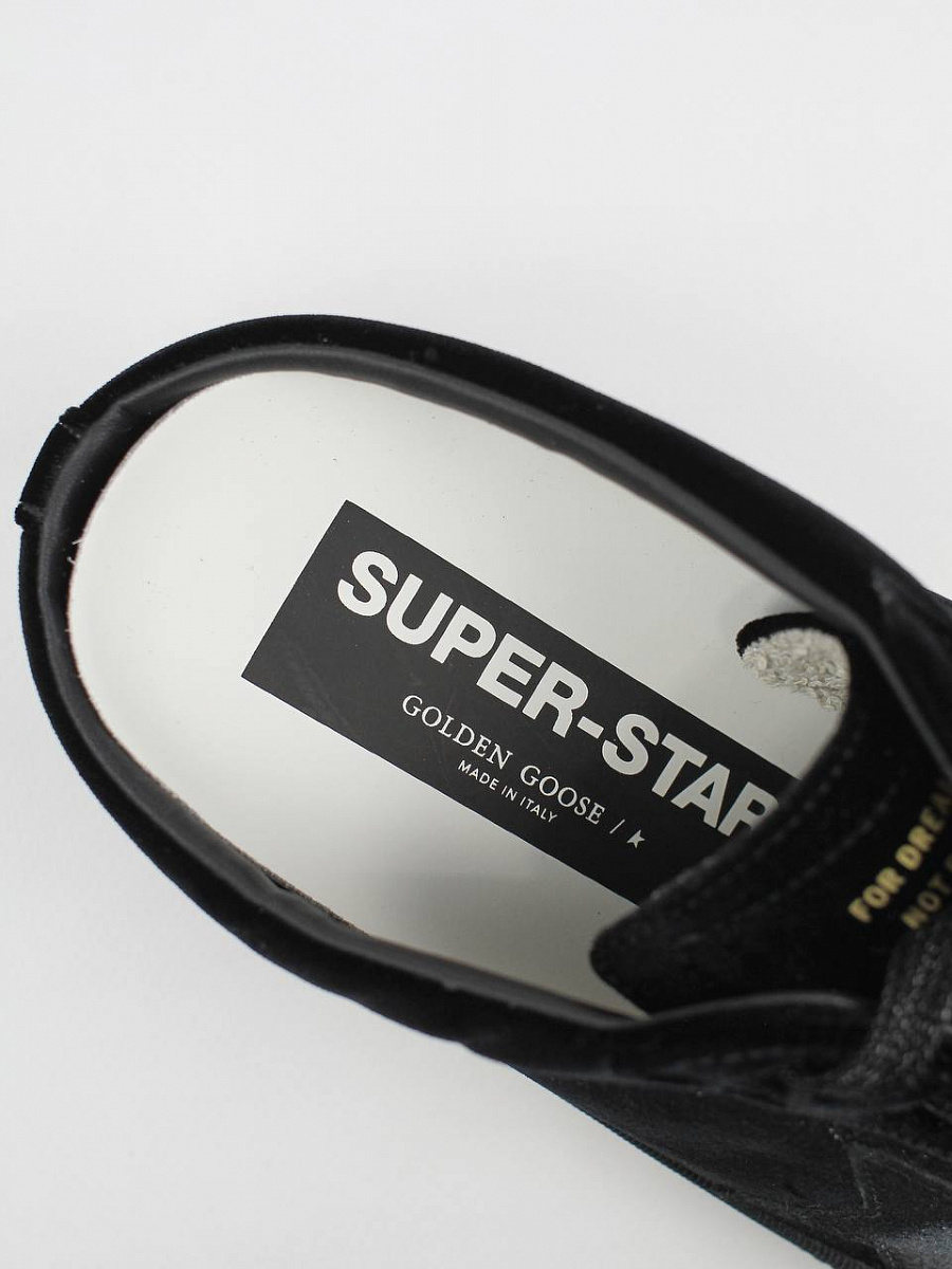 Женские кеды‑мюли Golden Goose SuperStar черные, велюр/кожа Golden Goose фото 6