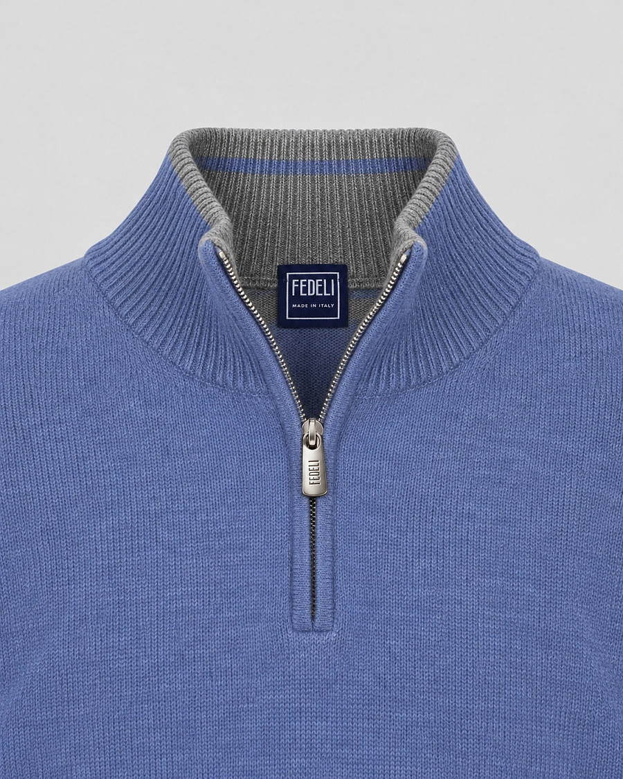 Мужской джемпер Fedeli синий, кашемир Fedeli фото 3