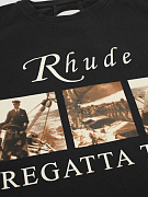 Мужская футболка Rhude Regatta Team черная из хлопка Rhude фото 3