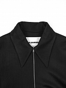 Женская блузка-поло Jil Sander черная, вискоза/полиамид Jil Sander фото 3
