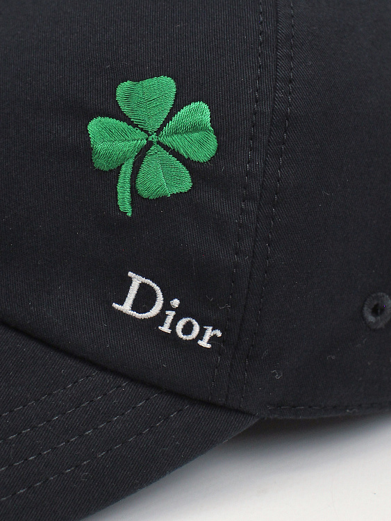 Мужская бейсболка Dior черная, хлопок Dior фото 4