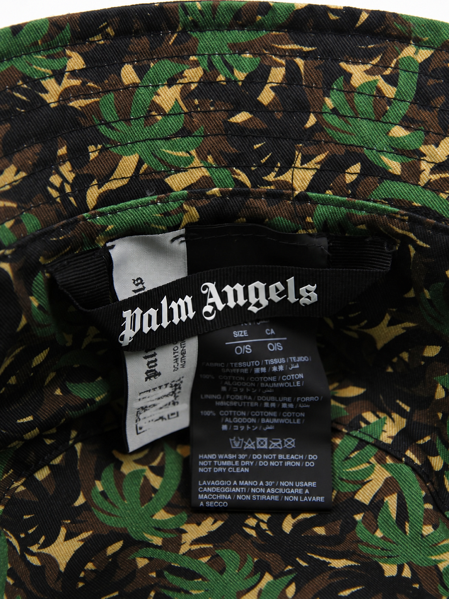 Мужская панама Palm Angels черная, хлопок Palm Angels фото 6