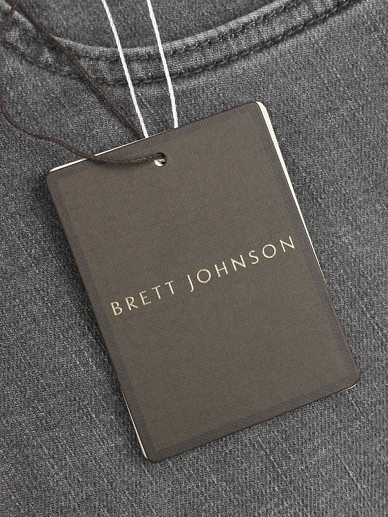 Мужские зауженные джинсы Brett Johnson серые, хлопок/эластан BRETT JOHNSON фото 9