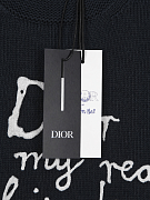 Мужской джемпер Dior x Hylton Nel темно‑синий — фирменная бирка Dior