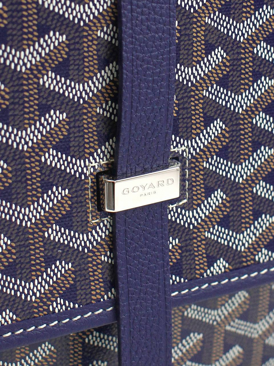 Сумка Goyard Belvedere MM темно-синяя, кожа Goyard фото 5
