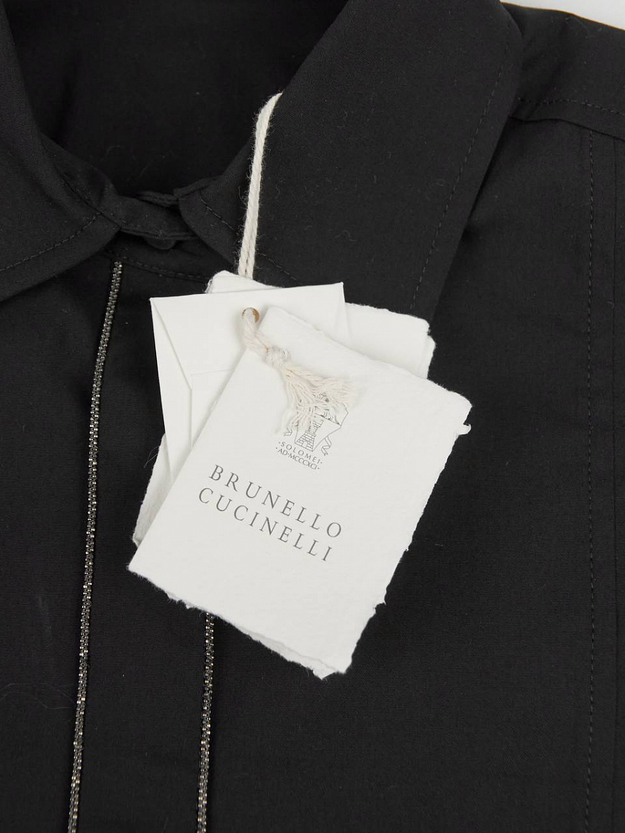 Женская блузка Brunello Cucinelli черная Brunello Cucinelli фото 5