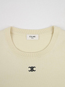 Женская майка Celine молочная из тонкой шерсти Celine фото 3