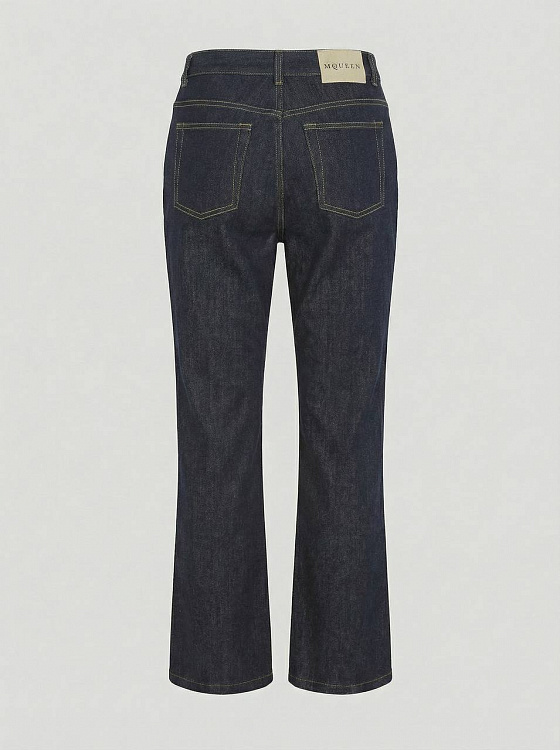 Женские джинсы Alexander McQueen тёмно‑синие bootcut Alexander McQueen фото 2