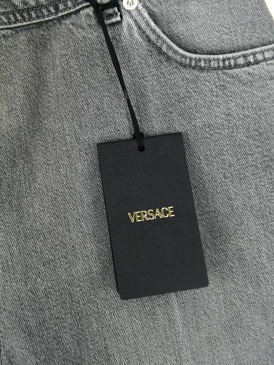 Женские джинсы Versace серые прямые Versace фото 8