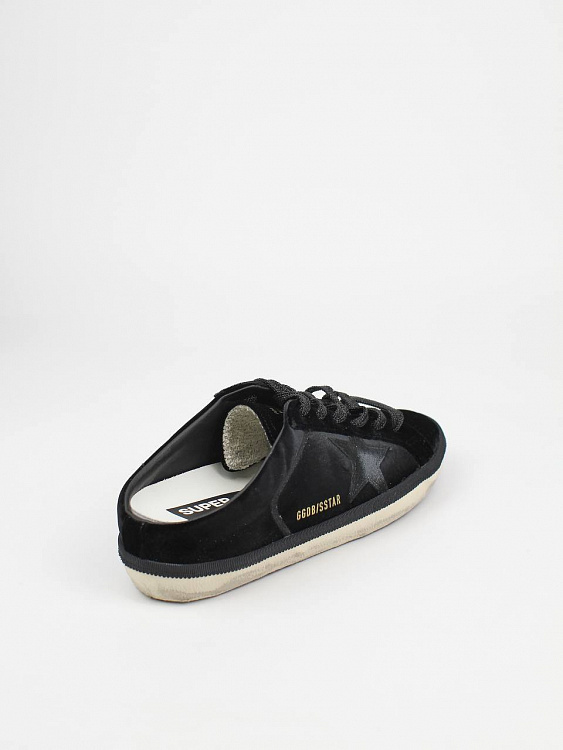 Женские кеды‑мюли Golden Goose SuperStar черные, велюр/кожа Golden Goose фото 7