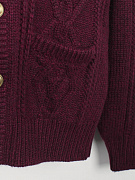 Мужской кардиган Brunello Cucinelli Piuma бургунди, кашемир — накладной карман