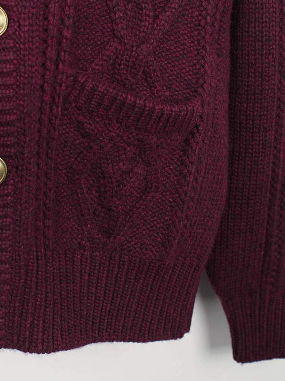Мужской кардиган Brunello Cucinelli Piuma бургунди, кашемир Brunello Cucinelli фото 5