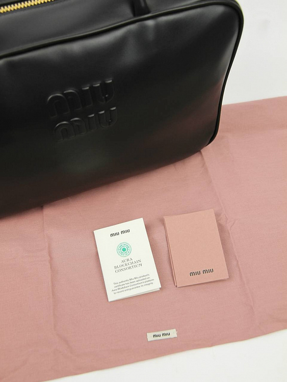 Сумка женская Miu Miu Beau чёрная кожаная (Nero) Miu Miu фото 8