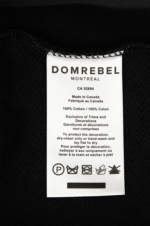 Мужской свитшот Domrebel черный, хлопок Domrebel фото 8