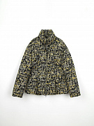 Женский твидовый пуховик Moncler Caroline черный