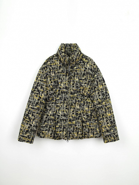 Женский твидовый пуховик Moncler Caroline черный Moncler