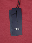 Мужская футболка Dior красная из хлопка — фирменная бирка dior