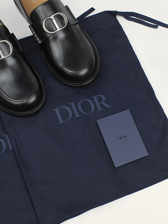 Мужские лоферы Dior Archie черные, кожа Dior фото 9